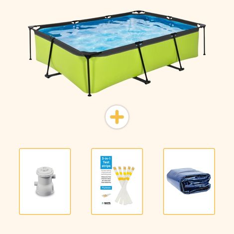 Exit-toys Piscine Exit Rectangulaire - 300x200x65 cm - 4-pièces SCB74 (1/5)