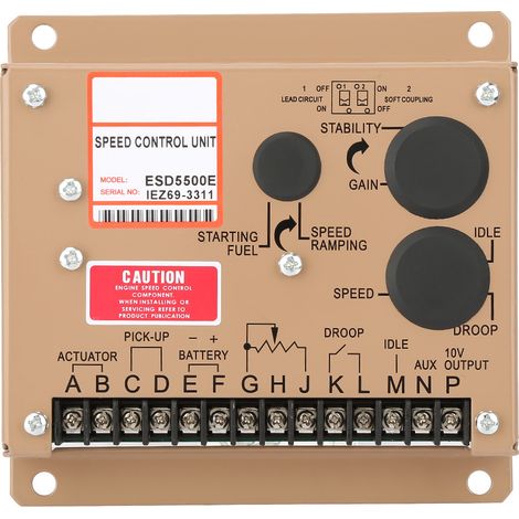 Panneau de commande du régulateur de vitesse du moteur électronique ESD5500E (1/5)