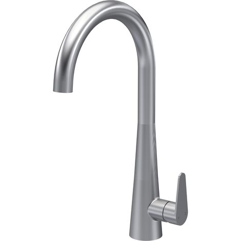 Nuie Samir Mono Kitchen Sink Mixer Tap Single Lever Handle - Brushed Nickel (1/2)