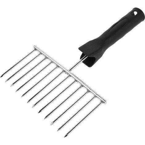 Peigne texturé artistique en acier inoxydable - Brosse à grainer pour plâtre ciment - Outil de bricolage pour la décoration murale - Peigne à grainer pour peinture texturée et cloisons sèches (1/4)