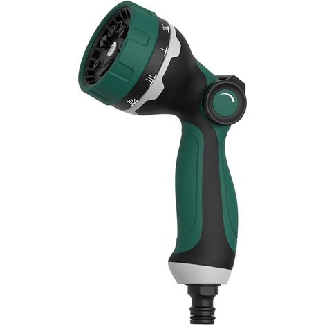 Douchette de jardin, pistolet pulvérisateur de jardin, 10 modes d'irrigation, débit d'eau réglable pour arrosage du jardin, lavage de voiture, douche pour animaux de compagnie (1/5)