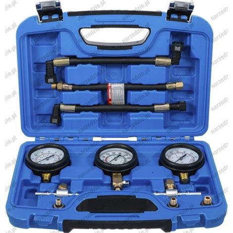 BGS 74355 Kit tester di pressione carburante per moto con tubi da 220 mm