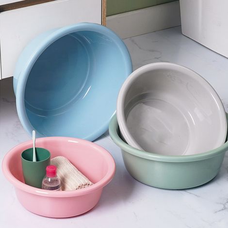 Bassin rond en plastique épais pour usage domestique, lavabo pour bébé, bassin pour dortoir étudiant, bassin publicitaire (1/5)