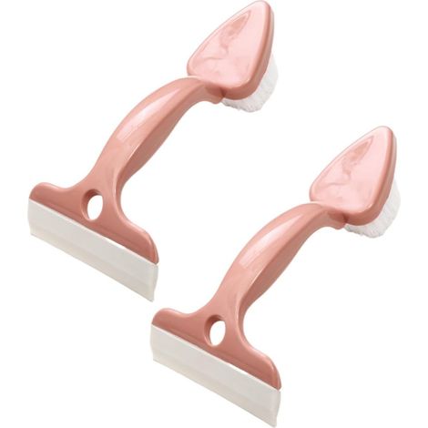 2 brosses WC, rose, pour salle de bain et nettoyage profond (1/5)