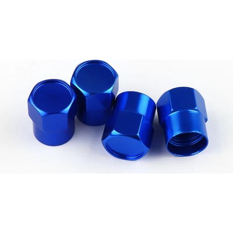 (Pour bleu) Convient aux modèles AWD R Design V40 V60 S40 S60L S70 S90 XC40 XC70 XC90 - 4 pièces - Embouts de valve de pneu en métal avec logo automobile (1/5)