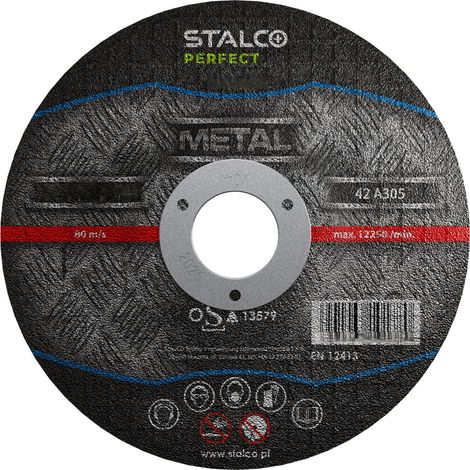 Disque à tronçonner Stalco Metal - convexe ø 125 x 3,2 x 22,23 mm S-71677
