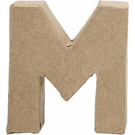 Lettre décorative - Beige - Papier mâché - Intérieur (1/3)
