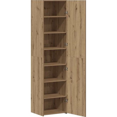 Buffet,Bahut,Haut Armoire chêne artisanal 45 x 42,5 x 185 cm CFW44022 (1/5)