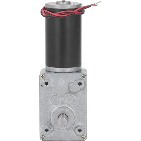 Moteur à engrenages CC micro à réduction de vitesse à couple élevé, turbine 12 V à double arbre, autobloquant et réversible, 80 tr/min (1/5)