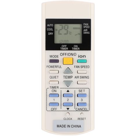 Pair - SJLERST Accessoire de remplacement de télécommande de climatiseur pour A75C3299 A75C2600 (1/5)