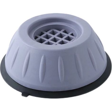 Lot de 4 pieds anti‑vibrations pour lave‑linge – Amortisseurs de chocs – Réduisent bruit et déplacement – Caoutchouc durable (1/4)