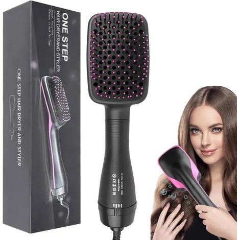 Brosse pour sèche-cheveux, 3 en 1 sèche-cheveux à ions négatifs, brosse à air chaud, outil de coiffure (1/5)