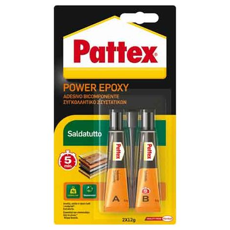 COLLA 'POWER EPOXY SALDATUTTO' 24 gr - PATTEX (1/2)