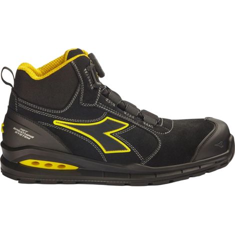 Scarpe antinfortunistiche Diadora Run Net AB Master Boa Mid S3S FO SR SC ESD - 42 - Nero (1/5)
