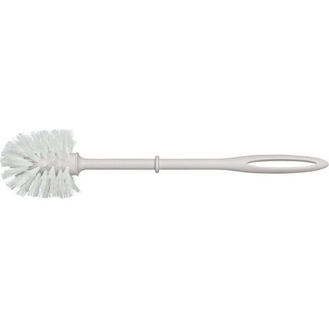 Brosse WC de rechange pour porte-brosse WC avec manche en plastique blanc, gamme standard, Polypropylène, Ø 8x36 cm blanc (1/4)