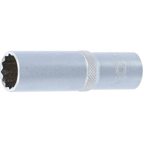 Douille Longue 12 Pans 12,5 mm (1/2) - 16 mm - Précision et Durabilité, Chrome-Vanadium, Zones Difficiles - D-Work