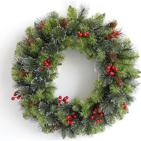 Weihnachtsgirlande mit roten Beeren, Weihnachtsgirlande mit roten Beeren, 30 cm (1/4)