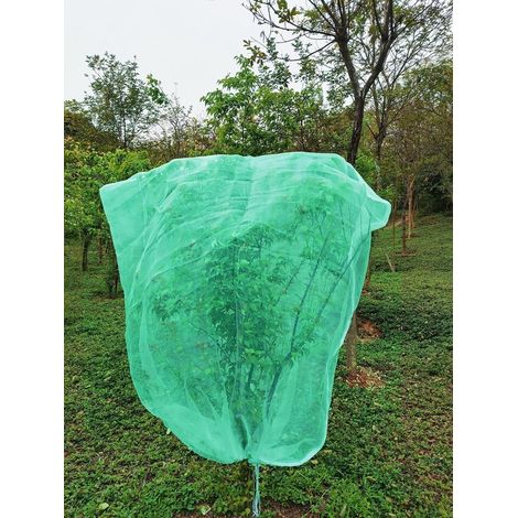 Dailygoods Schutznetz 180 cm x 180 cm Insektenschutz Vogelschutz/Schädlingsschutz Pflanzenschutznetz Hochwertiges Polyethylen Verstellbarer Korde (1/5)