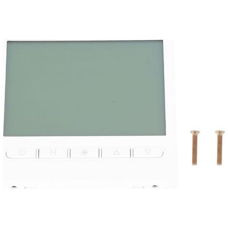 Thermostat numérique 2 en 1 avec écran LCD pour climatisation et chauffage au sol, idéal pour hôtels et maisons. (1/5)