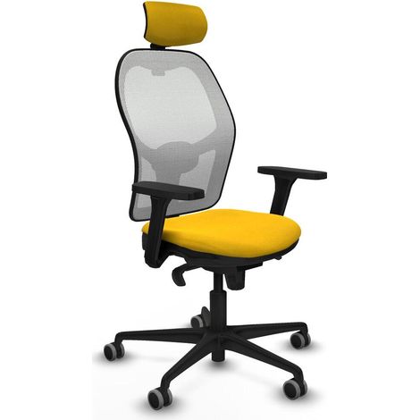 piqueras-y-crespo Chaise Ergonomique Jaune Bureau (1/3)
