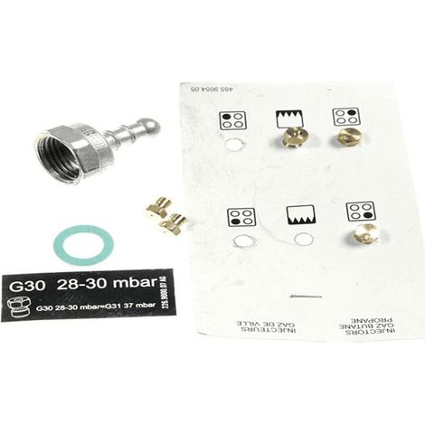 KIT INJECTEUR GAZ BUTANE pour CUISINIERE BEKO - 4431910108 (1/2)