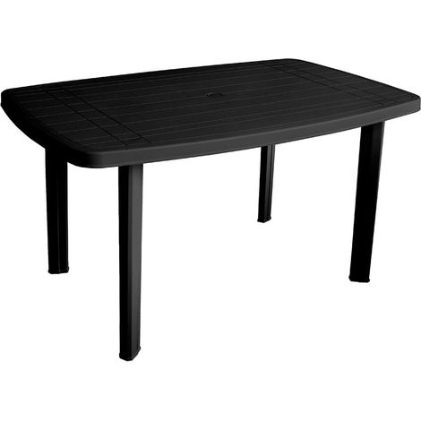 MESA RESINA FARO ANTRACITA 137x85 CM