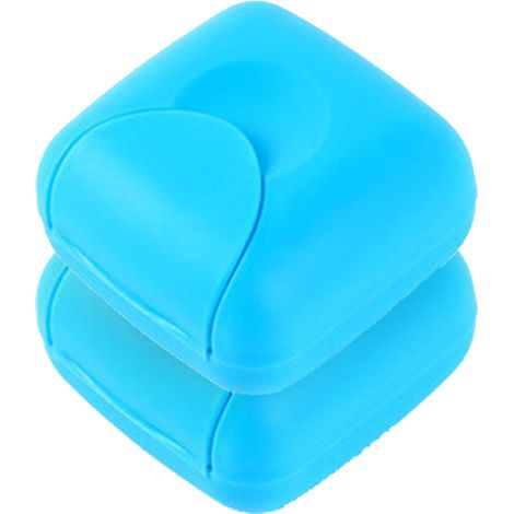 Boîte À Savon - Boîtier En Plastique Avec Couvercle Fixe - Pour Salle De Bain Maison Extérieur Randonnée Camping Voyage - 2 Pièces (1/5)
