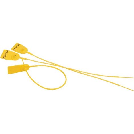 KKE – Scellé de sécurité à tige crantée rouge – Polyéthylène 240mm – Sachet de 100 scelles – Norme ISO PAS 17712 2013