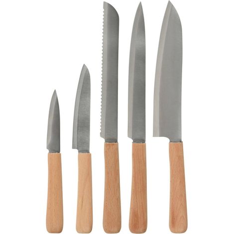 Küchenmesser-Set, 5-teilig, Edelstahl