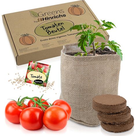 Set coltivazione verdure con semi pomodoro, terriccio e sacco (1/5)