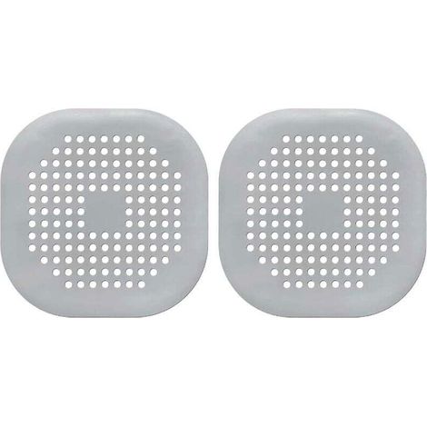 Collecteur de cheveux pour douche, crépine d'évier avec ventouse pour cuisine et salle de bain, 2 pièces (gris)