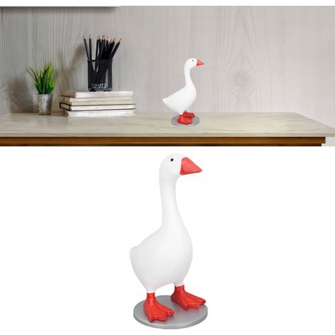 Llavero magnético con forma de figura de ganso de resina con base – Soporte decorativo para mesa y escritorio, idea de regalo para el hogar. (1/5)