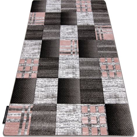 Teppich ALTER Siena Quadrate Gitter grau grey 80x150 cm