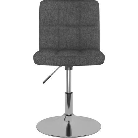 Maison Exclusive - Sedia da Pranzo Girevole Grigio Scuro in Tessuto