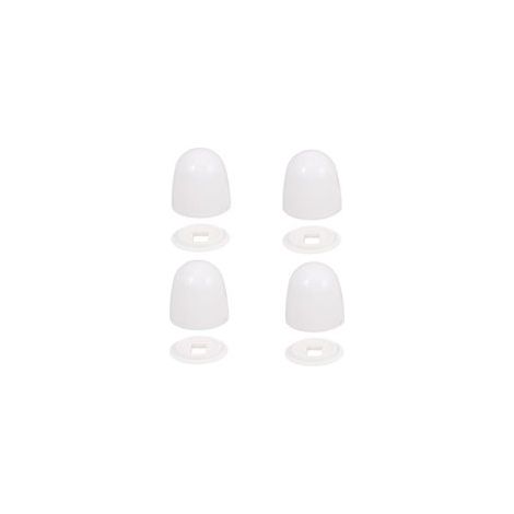 Cache-boulons De Toilette Décoratifs Avec Rondelles Intégrées, Capuchons De Boulons M8 Universels, Accessoires De Fixation Pour Wc, Lot De 4 Pièces, Installation Facile Et Protection Solide