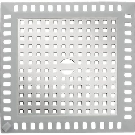 1 Grille de douche, Filtre attrape-cheveux, Acier inoxydable, 12,5cm, Pour salle de bain (1/5)