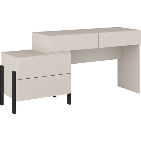 Scrivania 4 cassetti Bérénice cachemire 76cm