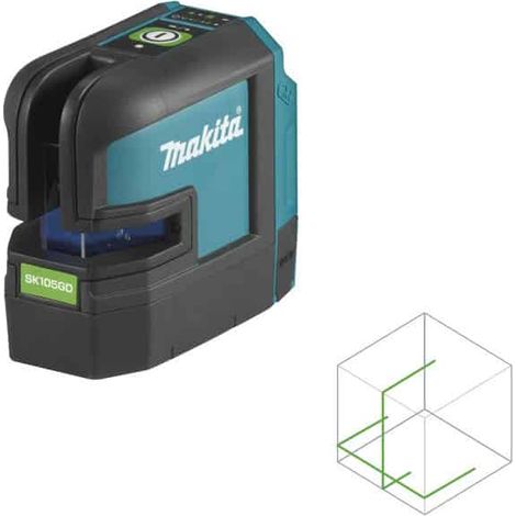 Niveau laser de ligne transversale Makita SK105GDZ 12 V vert (sans batterie ni chargeur)