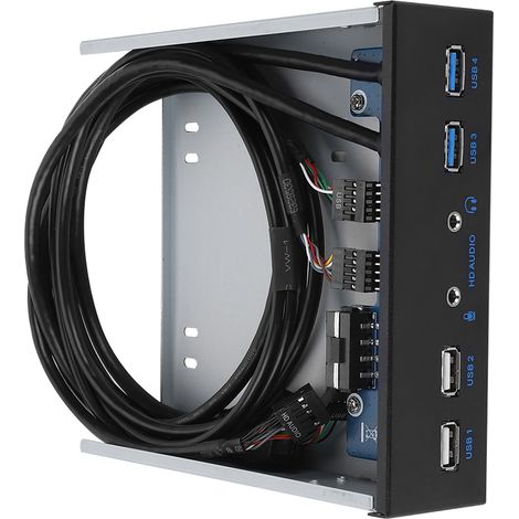 Câble USB 3.0 pour connecteur 19 broches avec audio HD et panneau avant
