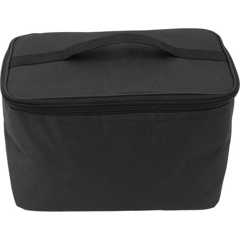 Sac isotherme réutilisable et portable pour faire ses courses, pliable et glacière, en tissu Oxford, 10 L, noir. (1/5)