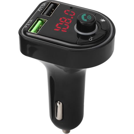 Émetteur FM Bluetooth pour Voiture avec Chargeur USB et Lumière d'Ambiance (1/5)