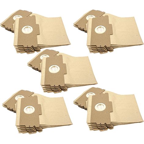 vhbw 50x sacchetto sostituisce AEG 2681032092 per aspirapolvere - 12/15 27cm x 23cm color sabbia