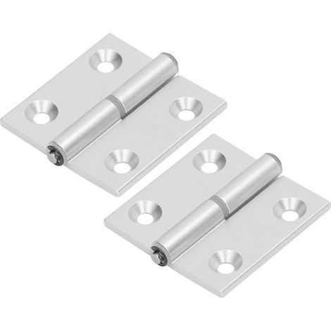 2 Stück Türscharniere, klappbar, aus verdicktem Aluminium, hohe Härte, Türbeschläge mit R