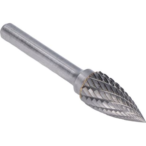 Fraises rotatives en carbure YG8 pour meuleuse, pointe arc 2 tailles, queue 6mm GX1225 (1/5)