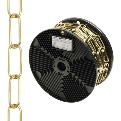 Catena Decorativa In Ottone Liscia 3,4x43 mm. Rotolare 20 metri