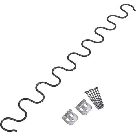 Set mit 2 Sofafeder-Reparaturclips inklusive Schrauben, Ersatzset für Sofa- und Sesselsitze (1/5)