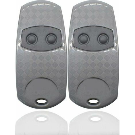 Télécommande Universelle Portail, Came Top 432EE Lot de 2 Telecommandes Portatives 433, Compatibles avec télécommande de Porte et de Garage Top432NA/432/432EV/432A /432M/432S T432/433.92MHz (Siber,TRI (1/5)