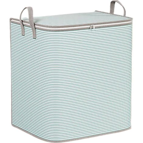Sac De Rangement Pour Vêtements - Tissu Non Tissé - Capacité Extra Large - Pliable Avec Poignée - Pour Couvertures Et Édredons - 1 Pièce (1/5)