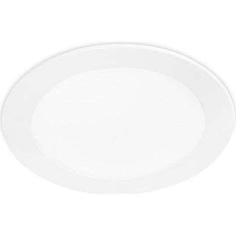 Forlight Easy - Plafoniera e 874lm con Bianco Neutro 4000K. Diametro 17.0cm. Struttura in Alluminio. Uso Interno IP23. Colore Bianco