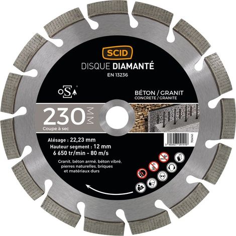 Disque diamanté béton granit expert SCID - Diamètre 230 mm (1/3)